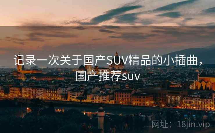 记录一次关于国产SUV精品的小插曲，国产推荐suv